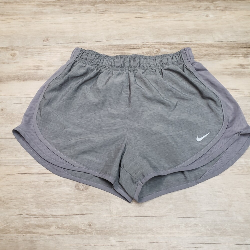 Nike Women's Tempo Dri-Fit Running Shorts, Gray Sz S Drawstring